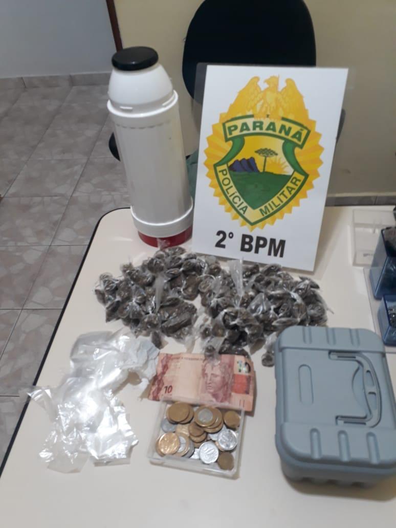 Polícia desmonta ponto de venda de drogas em Santana do Itararé
