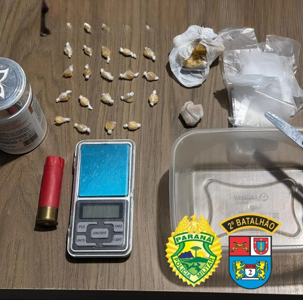 Polícia prende homem por tráfico de drogas em Wenceslau Braz