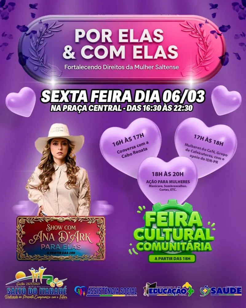 Salto do Itararé promove evento especial em celebração e fortalecimento dos direitos das mulheres