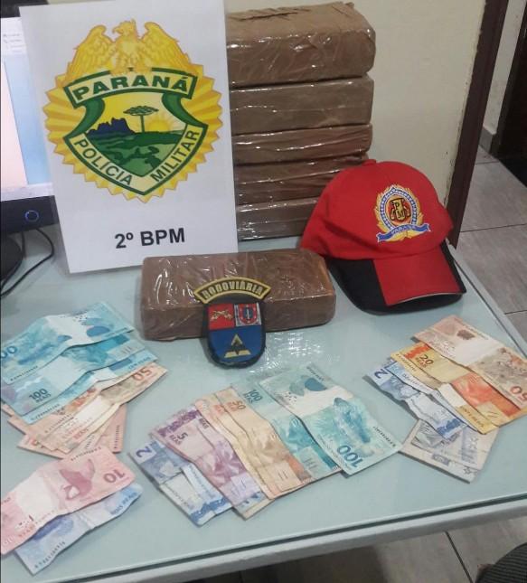 Operação da PM prende taxista com seis quilos de drogas no Norte Pioneiro