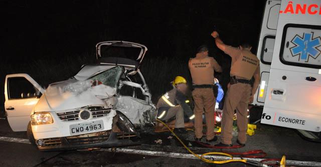 Dois jovens perdem a vida em um grave acidente na BR-153