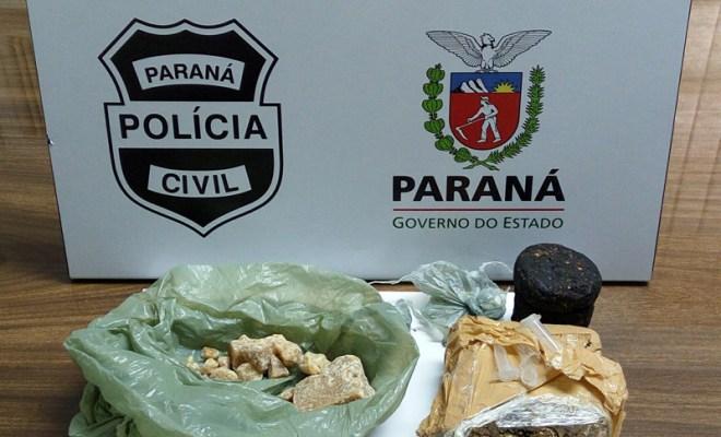Após investigações, polícia fecha biqueira e apreende drogas em Santo Antônio da Platina