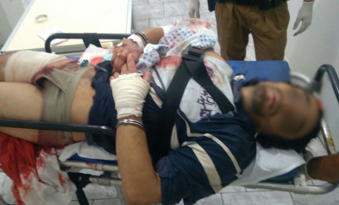 Homem surta e ataca quatro pessoas com golpes de facão