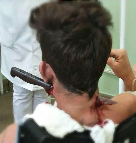Homem é atingido com facada no pescoço em Jaguariaíva