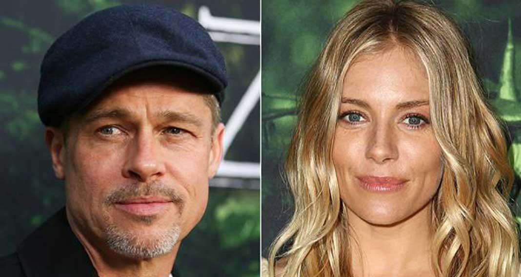 Brad Pitt é visto em clima de romance com atriz Sienna Miller