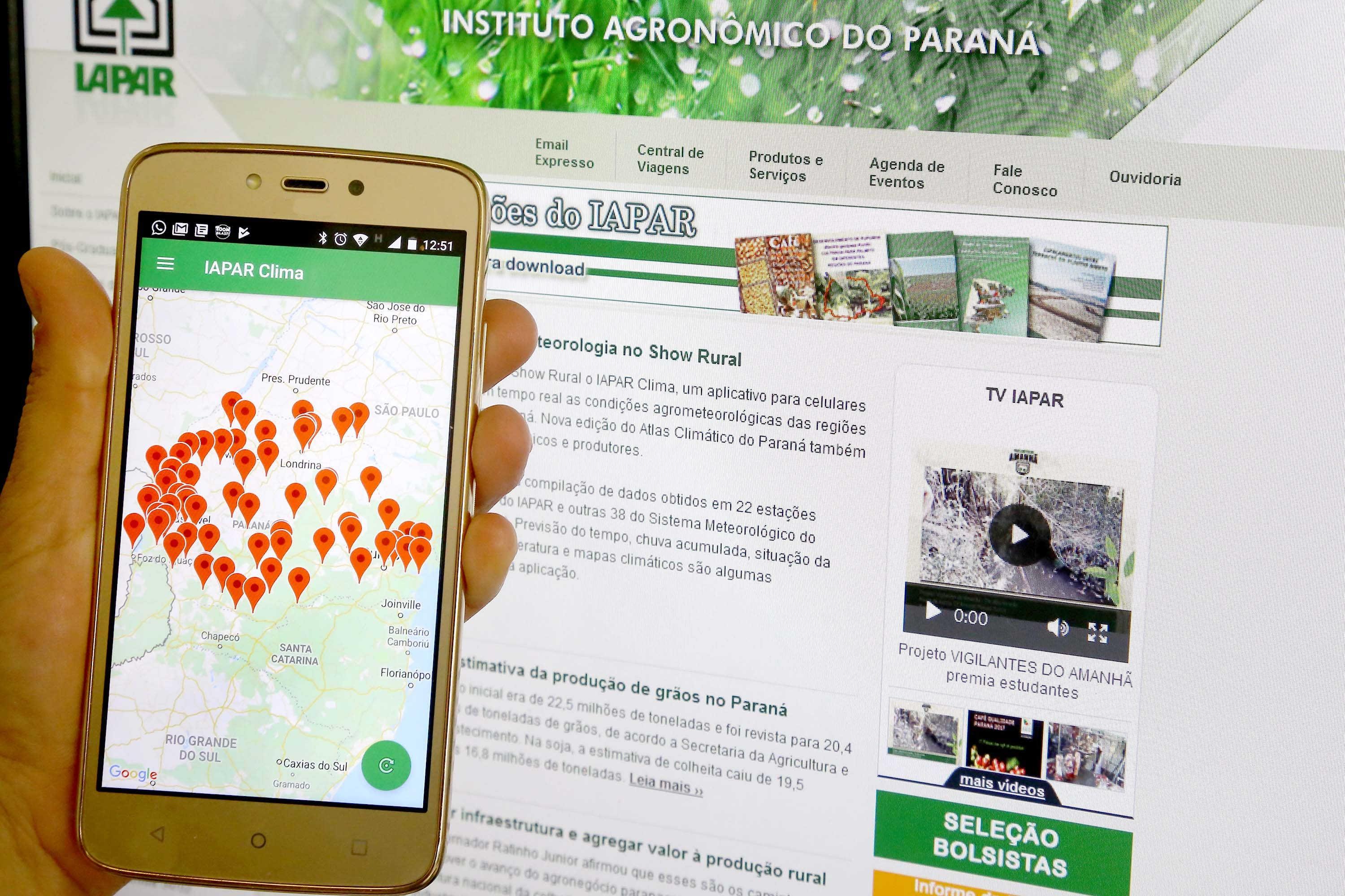 Aplicativo de agrometeorologia é destaque do Iapar na ExpoLondrina