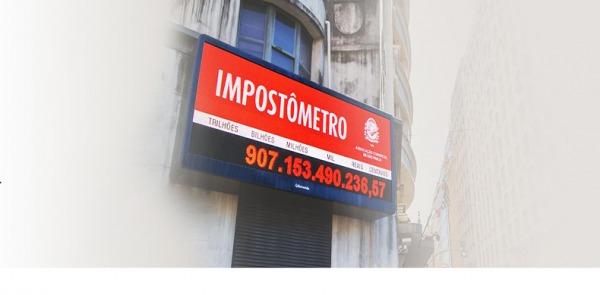 Impostômetro alcança R$ 600 bilhões nesta segunda-feira