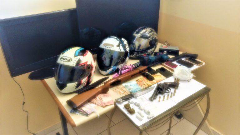 Operação policial manda oito para cadeia e apreende um menor