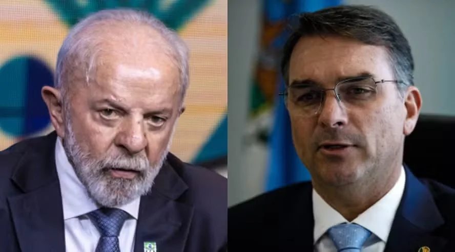 Pesquisa aponta Flávio Bolsonaro a frente de Lula pela primeira vez no 2° turno