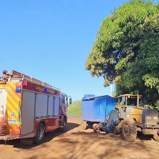 Trabalhador morre em acidente com trator no Norte Pioneiro