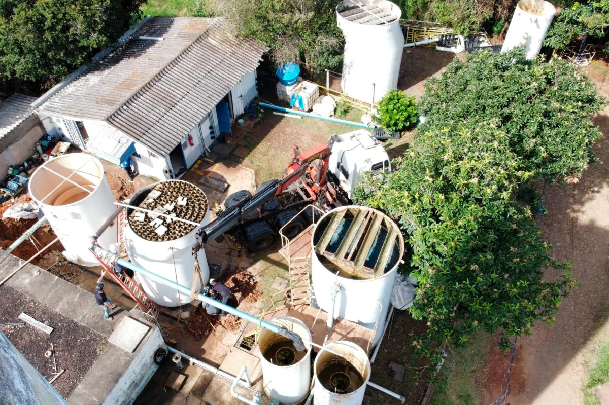 Sanepar investe para ampliar tratamento de água em Sapopema