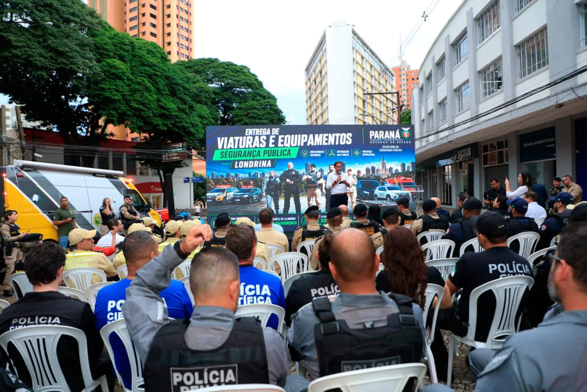 Governo do Paraná entrega novas viaturas a forças de segurança do Norte Pioneiro